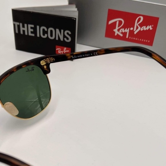 LIKE NEW RayBan Clubmaster RB3016 Tortoise Ray ban Sunglasses - Picture 7 of 13